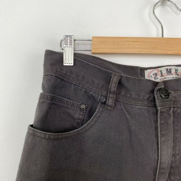 21 Men American Brand Grey Colored Straight Leg Jeans Men's Size 32 - Picture 3 of 7